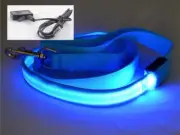 4FT RECHARGEABLE PET (1FT LED) GLOW LEASH safety lead flash light-up FOR dog cat