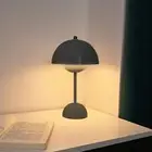 Mushroom Table Lamp Modern LED Dining Room Bedside Night Light Nightstand Lamp