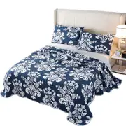 3Pcs Set Bedspread Coverlet Set Comforter Patchwork Quilt for Queen Size