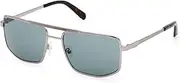 [GUESS] GU00208 Sunglasses 08V shiny gunmetal 57/18/145 Men, 08v Shiny Gunmetal, 57/18/145