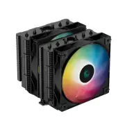 O-DeepCool AG620 Black ARGB Dual-Tower CPU Cooler 2x Addressable RGB LED 120m...
