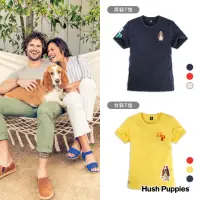 在飛比找momo購物網優惠-【Hush Puppies】男女裝 T恤 經典立體漸層品牌文