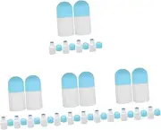 JECOMPRIS 4sets Smear Medicine Bottle Sponges Washing up Jar Insulated Water Bottle Lids Hydro Liniments Bottle Bulk Clear Toiletry Bag Roller Bottles Pill Bottle Empty Container 6pcs*4