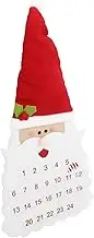 STOBOK Advent Calender 2025 Felt Holiday Calendar Ornament Santa Design Versatile Hanging Wall Decor for Christmas