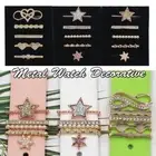 Silicone Smart Watch Metal For Apple Watch Band Charms Watch Decorative Ring