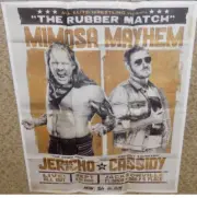 AEW Chris Jericho Vs Orange Cassidy All Out 2020 Poster All Elite Wrestling NEW