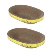 Oval-Shape Corrugated Paper Scratch Guards Pet Scratching Claw Scraper