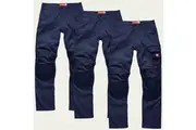 3 x Hard Yakka Mens Legends Cotton Drill Cargo Work Pants Y02202 - Navy