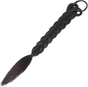 OFFIGAM Long Braided Ponytail Extension Synthetic Braid Hair Tie for Easy Application for Parties Cosplay and Everyday Use Skin Friendly Design