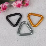 1* Triangle Carabiner Outdoor Hiking Keychain Kettle Buckle Snap Clip CR