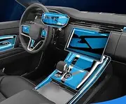 GUPEC For Range Rover Sport 2023-2024Car Interior center console Anti-scratch TPU transparent protective film Shift