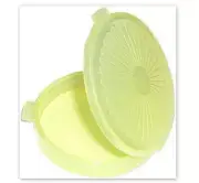 Tupperware NEW Mini Clamshell Pill Keeper Round Pocket Container, Sheer Green