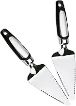 ULTECHNOVO 2pcs Stainless Steel Holder Spade Cake Server Shovel Triangle Transfer Tool for Baking Heavy Duty Lifter Ergonomic Handle for Easy Serving