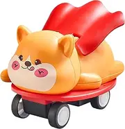 Pull Back Toy Car - Cute Cartoon Scooter Toys,Kids Travel Games for Boys & Girls, Home Users, Business Users, Birthdays