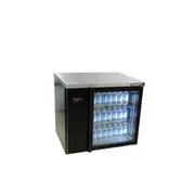 Williams Boronia - One Door Black Colorbond Remote Back Bar Counter Display Refrigerator