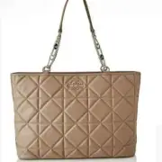 Moschino Love Moschino Vegan Leather Quilted Zip Closure Shoulder Handbags Tote