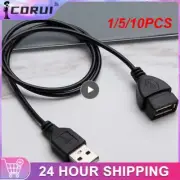 1/5/10PCS 1m USB Extension Cable Super Speed USB 2.0 Cable Male to Female Data S