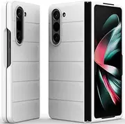 [Eabhulie] Galaxy Z Fold5 Case, Hard PC Non-Slip Anti-Scratch Case Cover for Samsung Galaxy Z Fold 5 White