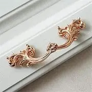 MOODSCUS 2.5" 3.78" Rose Gold Drawer Pull Handles Dresser Knobs Shabby Chic Kitchen Cabinet Knob Door Hardware 64 96 mm,2.5" holecenters