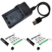 Battery Pack / USB Charger For NB-8L Canon PowerShot A2200 A3000 IS A3100 IS NEW