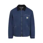 [Carhartt Wip] Carhartt Wip-Dark Blue Navy Cotton Og Detroit Coat-Uomo M STAND