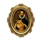 SIKOO Vintage Picture Frame Antique Ornate Gold Photo Frame Tabletop and Wall