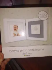 Little Pear Baby's Print Keepsake Desk Frame - Makes Perfect Nursery Décor