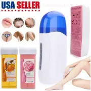 Roll on Depilatory Wax Heater Hot Wax Warmer cartridge Hair Removal Waxing Kits