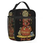 c1023 Horror Halloween Film Thermal Insulated Lunch Bag Trick R Treat Sam Portable Lunch Tote for School Office Multifunction Food Box k1023