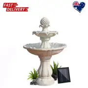 Gardeon Solar Water Feature 3-Tier Fountain with Pump Kit Bird Bath 93Cm AU