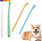 4 Pcs Small Dog Toothbrushes, Cat Toothbrush, Mini Head Soft Bristle Pet Toothbr