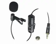 Vidpro Lavalier Condenser Microphone for Nikon D5500, D5300, D3100, D90, D810