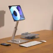 Adjustable Tablets and Phone Stand Aluminum Alloy Foldable Holder Dock for Use