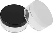 PENIKOKO 2pcs Refillable Loose Powder Container with Precise Sifter Portable Makeup Powder Jar for Setting Travel-friendly Case for -ups