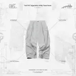 GOOPI “GOF-P5” HYPERBOLIC UTILITY TRACK PANTS - L-GRAY