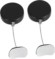 ORFOFE 2pcs Remote Controller Retractable Security Cable Automatic Telescopic Wire Lock Safety Cable Lock Remote Anti-Theft Device
