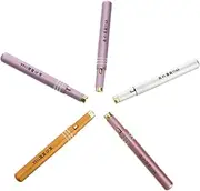 Healvian 5Pcs Portable Retractable Lip Brush Travel Friendly Lipstick Applicator Wands for Makeup Application and Lip Care