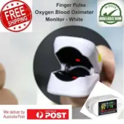 HD OLED White Pulse Oximeter , 3 in 1 SPO2 , pulse , HR Monitor.