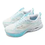 MIZUNO 慢跑鞋 WAVE INSPIRE 20 SP 男鞋 白 藍 20代紀念版 波浪片 運動鞋 美津濃 J1GC2461-02