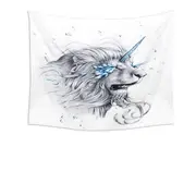 Animal Drawings Lion Soul Tapestry