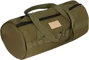 VaTent Stakes Bag – Camping Gear Pouch, Canvas Tool Holder | Tear Resistant Peg Organizer with Loops, Heavy Duty Outdoor Storage Sack, Pouch with Hiking Scenario