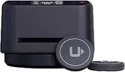 Automatic Card Dealer with Shuffler Machine, 360 ° Silent Rotating Card Dealer with Touch to Pause, Smart Automatic Card Dealer Machine, for Poker, UNO, Game Cards, Texas Hold'em Black