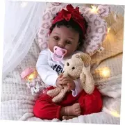 Reborn Baby Dolls - Black, 22 inches Newborn African American Realistic