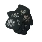 Dunlop Guitar Picks Tortex Pitch Black Standard 12 Pack .73mm 488P.73