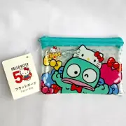 [Sanrio characters] Pouch-Zipper bag-Hello Kitty-50 th anniversary-Hangyodon-