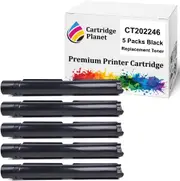5 Pack Black Compatible Toner Cartridge for Fuji Xerox CT202246 (9,000 Pages) for Fuji Xerox DocuCentre SC2020 SC2020NW