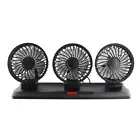 Car Fan Triple Heads Car Fan 5V with USB Cable Car Fan Powerful Cooling8708