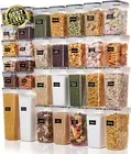32PCS Airtight Food Storage Container Set BPA-Free with Lids & Labels for Pantry