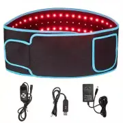Portable 660nm Red & 850nm Near Infrared Light Therapy Heated Wrist Belt (Black)