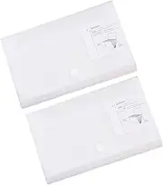 KALLORY 2pcs Accordion File Folder for Office School Portable File Folder Large Capacity Organize Documents Save